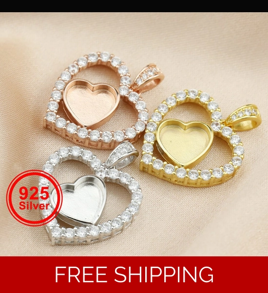 8MM Heart Halo Cremation Necklace